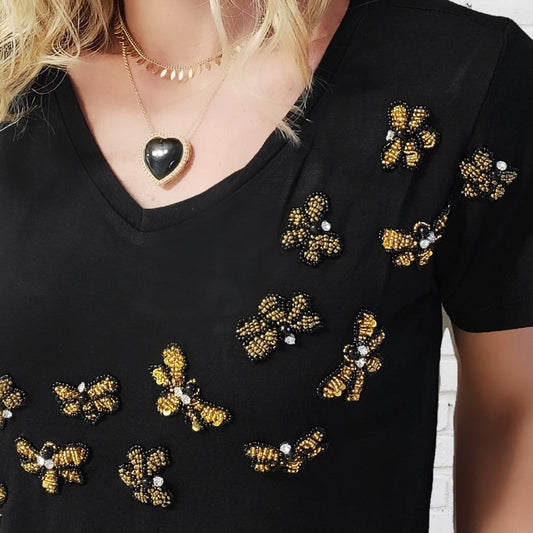 T-shirt Preta Libélula