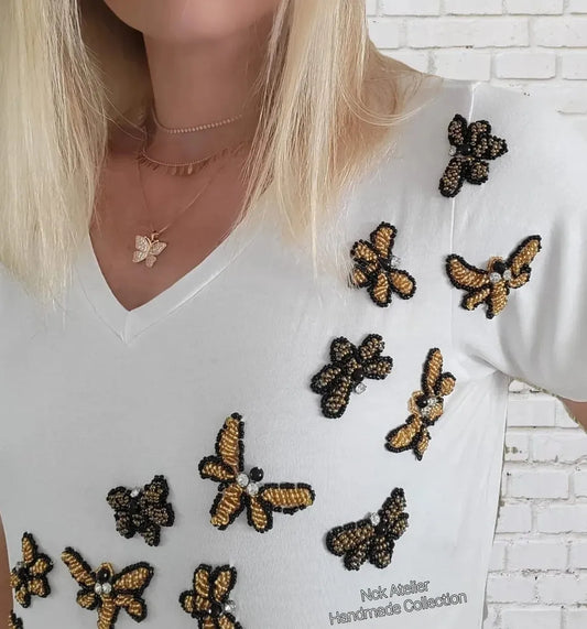 T-shirt Off-White Libélulas